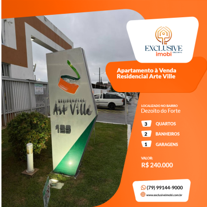 Apartamento à Venda  Residencial Arte Ville
