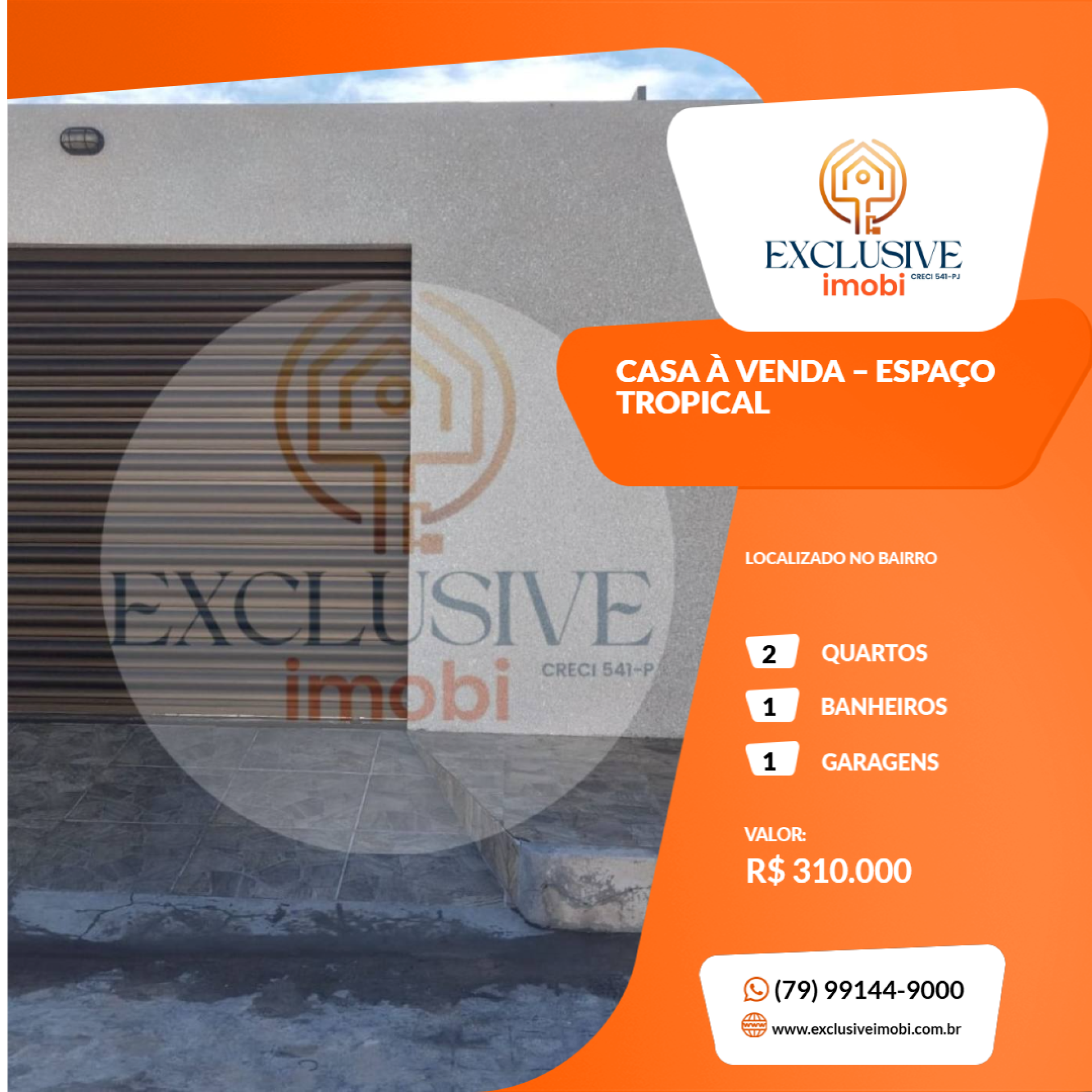 CASA À VENDA – ESPAÇO TROPICAL