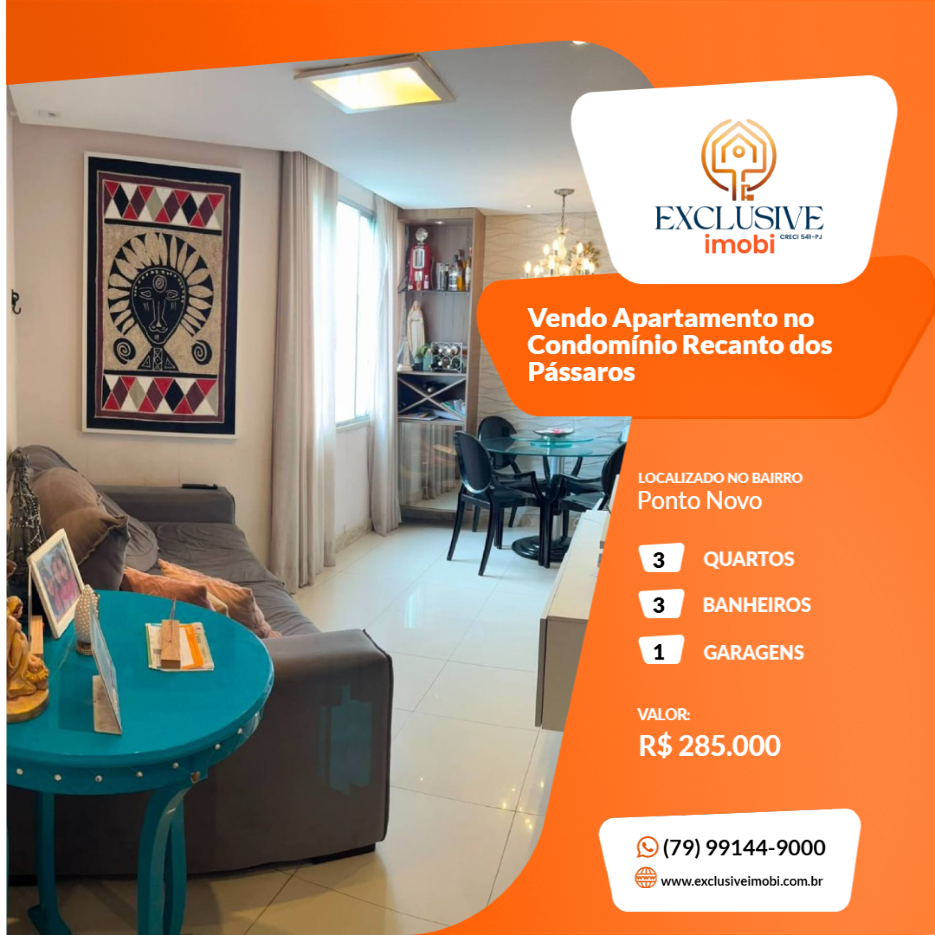 Vendo Apartamento no Condomínio Recanto dos Pássaros