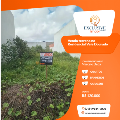 Vendo  terreno no Residencial Vale Dourado