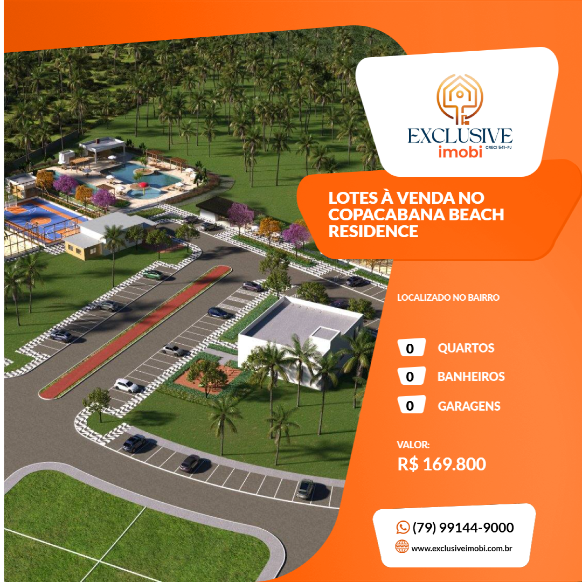 LOTES À VENDA NO COPACABANA BEACH RESIDENCE