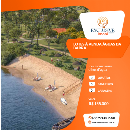 LOTES À VENDA ÁGUAS DA BARRA