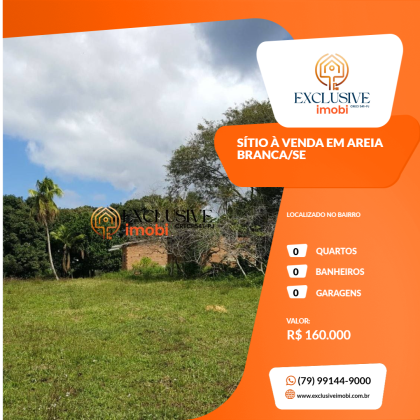 SÍTIO À VENDA EM AREIA BRANCA/SE