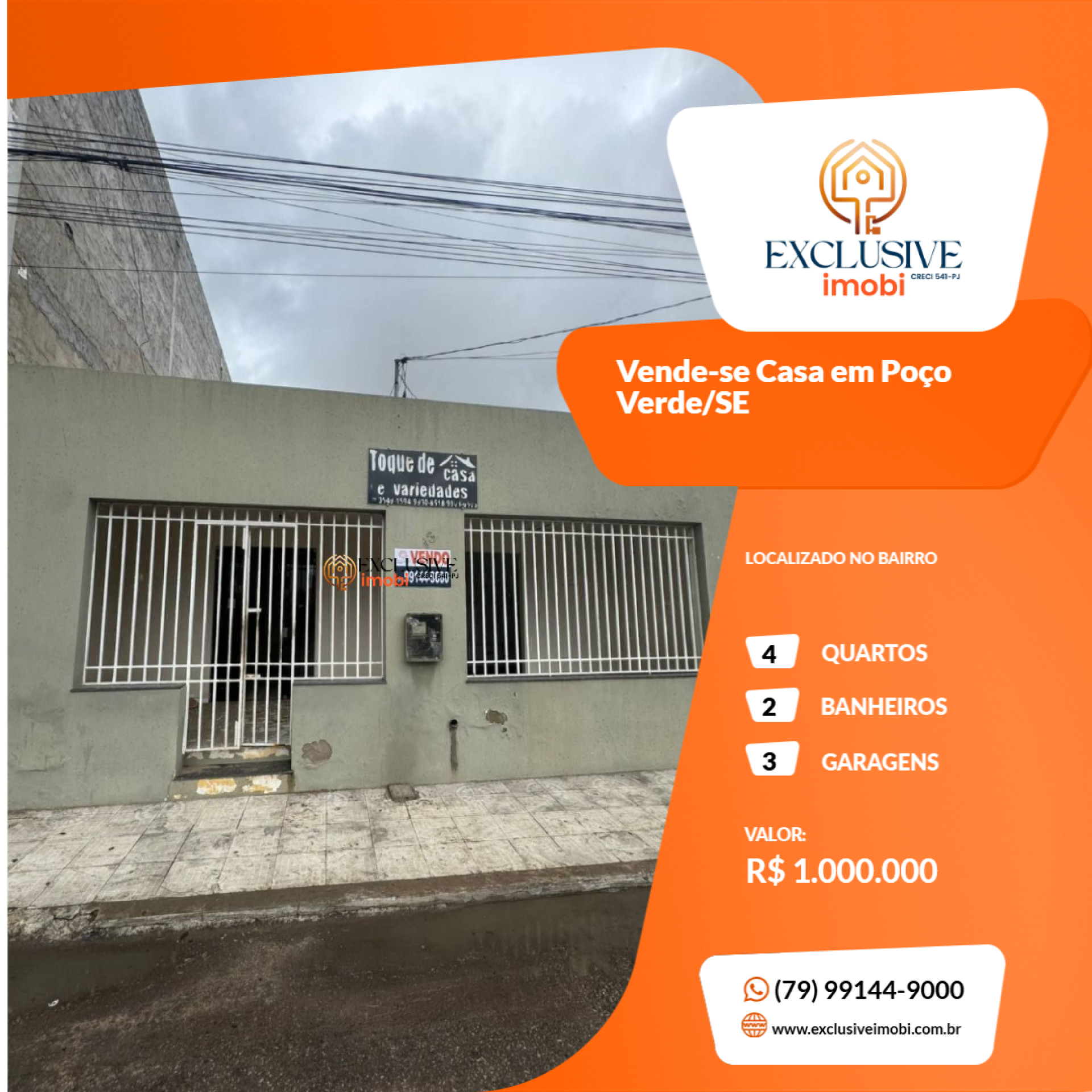 Vende-se Casa em Poço Verde/SE