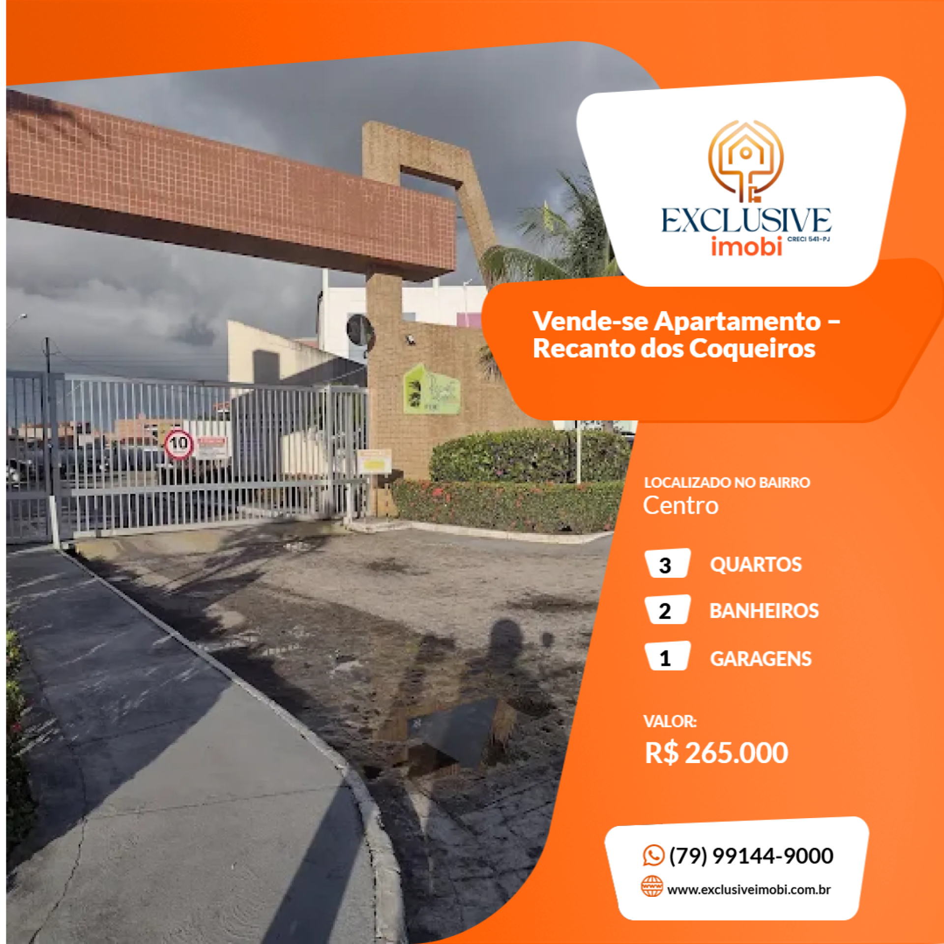 Vende-se Apartamento – Recanto dos Coqueiros