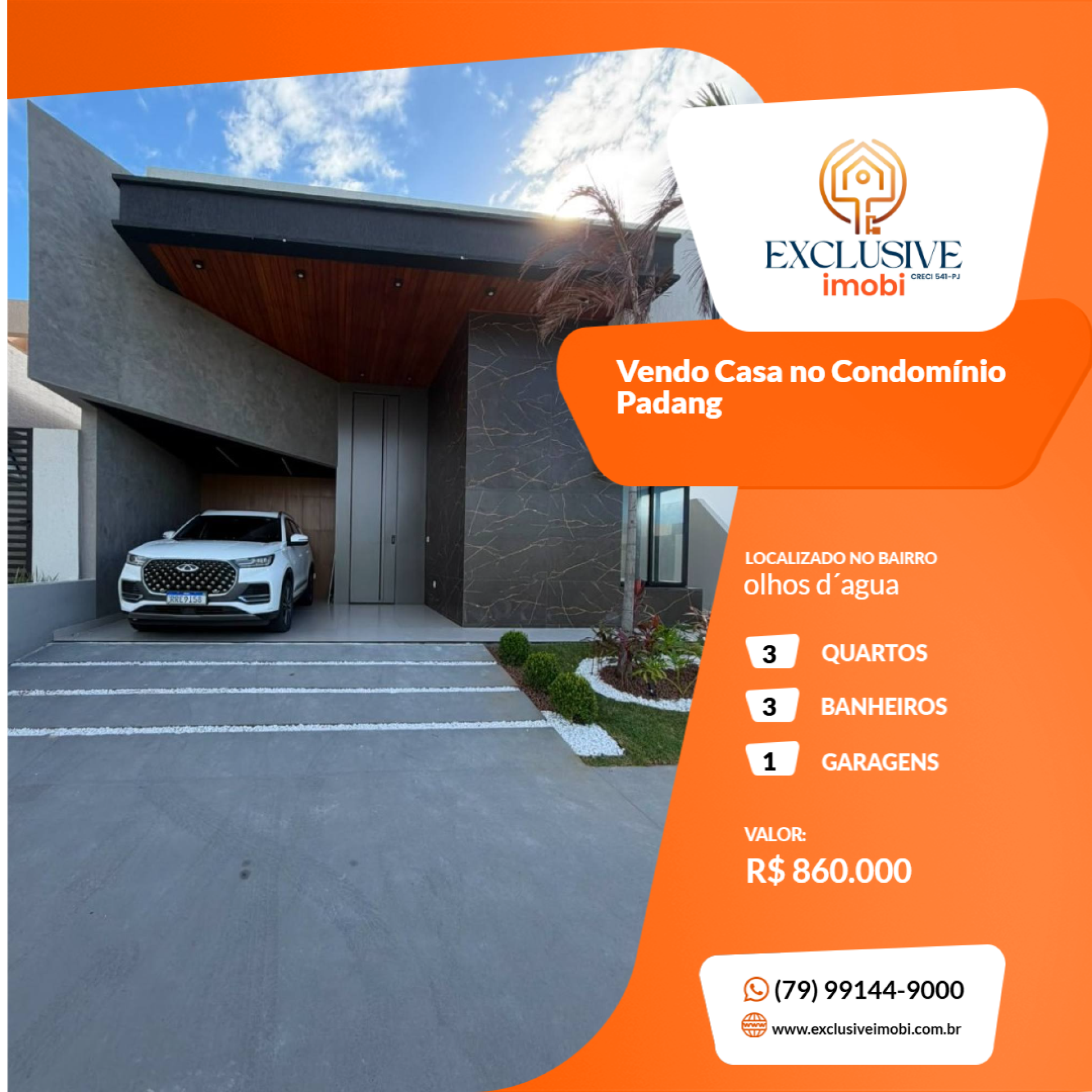 Vendo Casa no Condomínio Padang