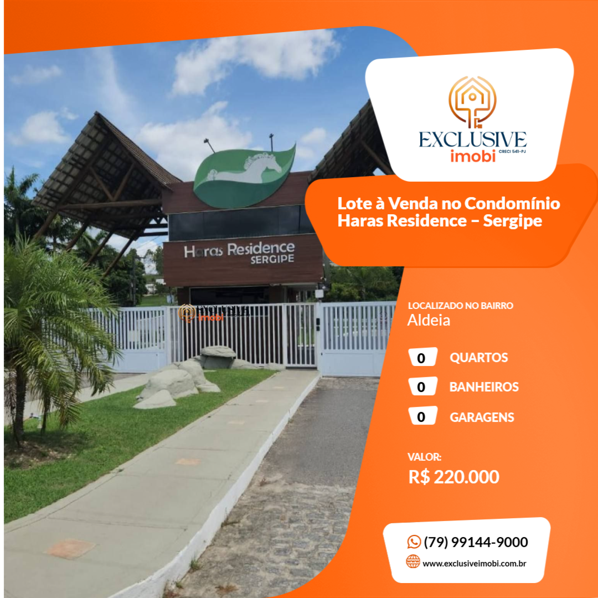 Lote à Venda no Condomínio Haras Residence – Sergipe