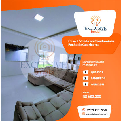 Casa à Venda no Condomínio Fechado Guaricema