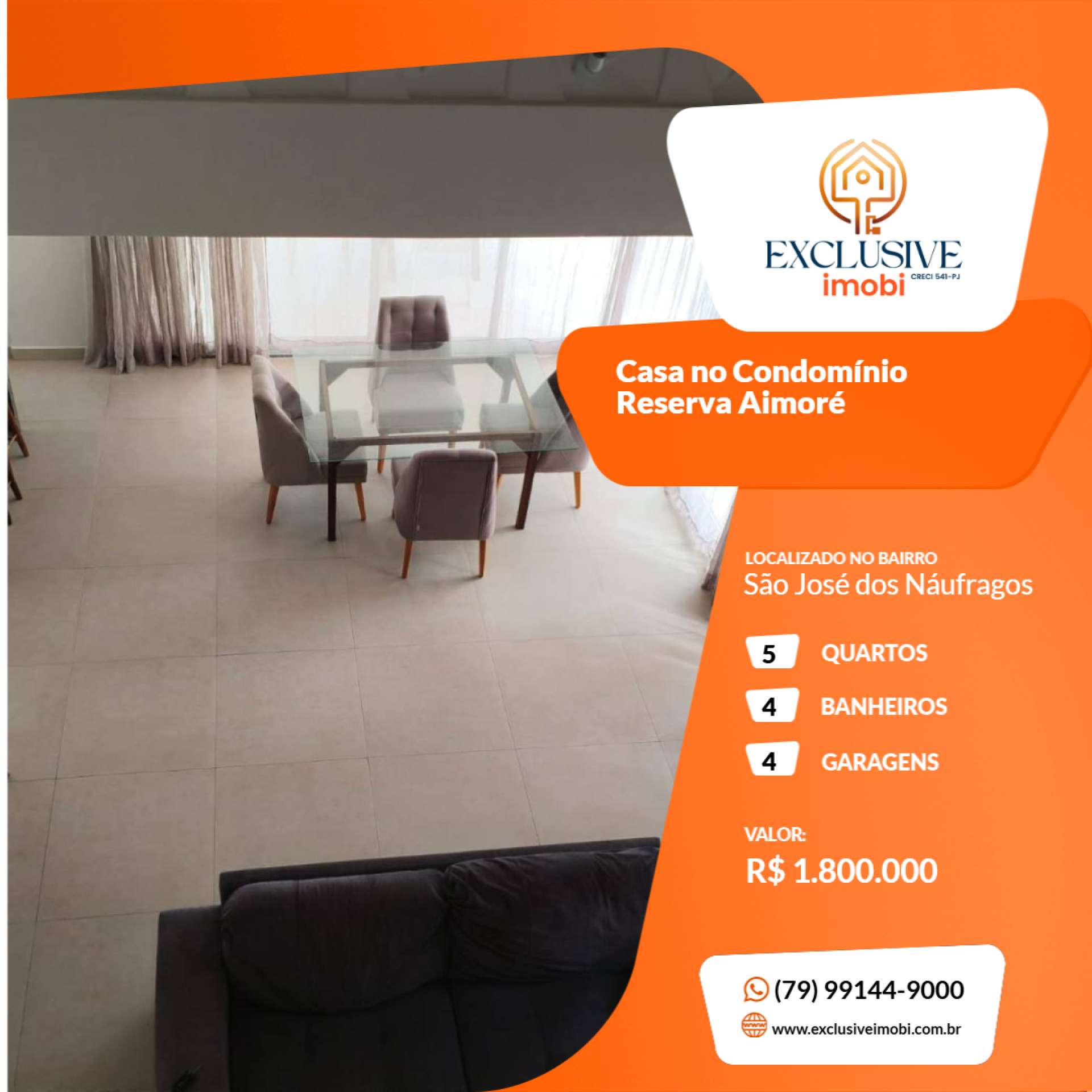 Casa no Condomínio Reserva Aimoré
