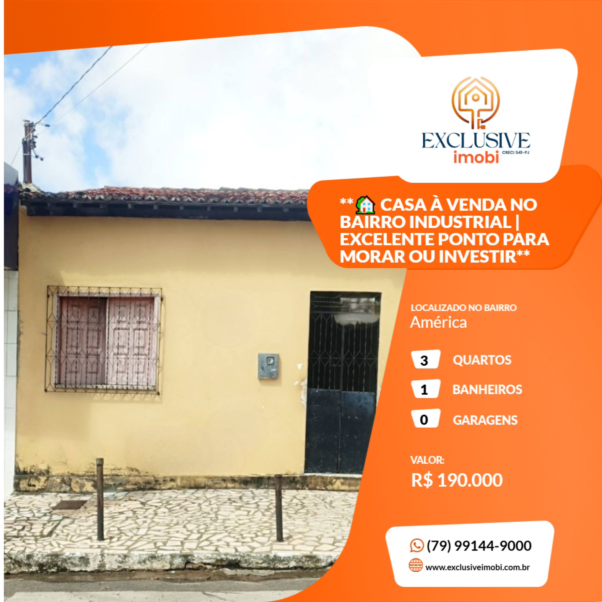 **? CASA À VENDA NO BAIRRO INDUSTRIAL | EXCELENTE PONTO PARA MORAR OU INVESTIR**