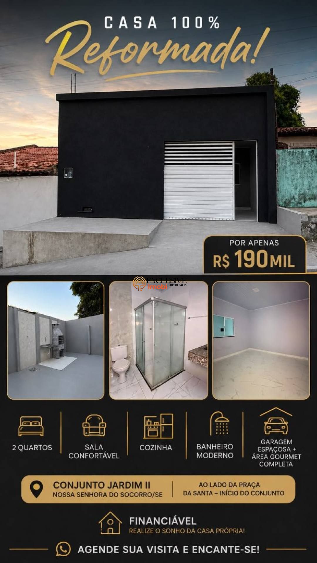 CASA 100% REFORMADA À VENDA NO CONJUNTO JARDIM ll