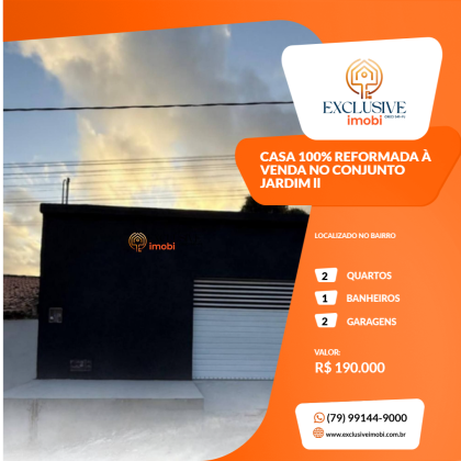 CASA 100% REFORMADA À VENDA NO CONJUNTO JARDIM ll