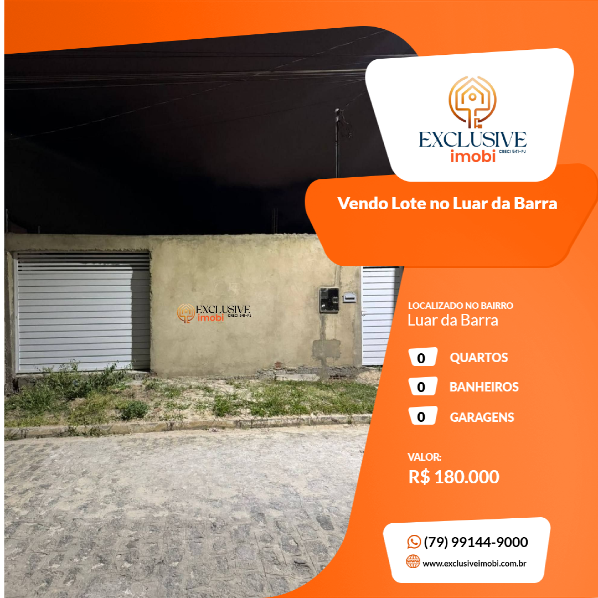 Vendo Lote no Luar da Barra