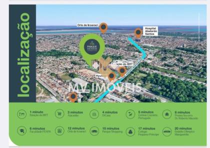Apartamento no Condomínio em Lançamento Parque das Águas -  Augusto Montenegro - Belém/PA
