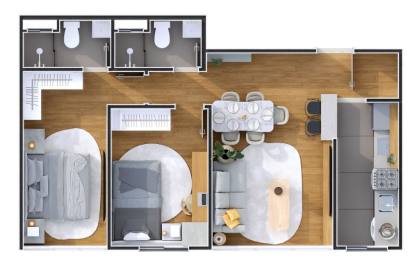 Apartamento no Porto di Maratea - Quarenta Horas (Coqueiro) - Ananindeua/PA