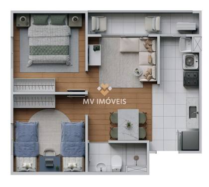 Apartamento no Res. Elevare Vitória - Águas Lindas - Ananindeua/PA