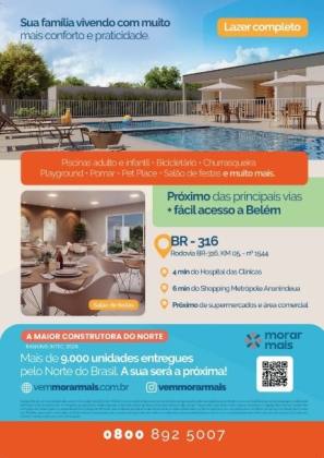 Apartamento no Res. Elevare Vitória - Águas Lindas - Ananindeua/PA