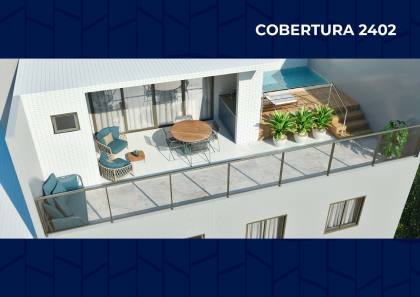 apartamento a venda, 2 quartos com 2 garagem vista mar João Pessoa. PB