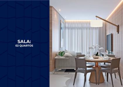 apartamento a venda, 2 quartos com 2 garagem vista mar João Pessoa. PB
