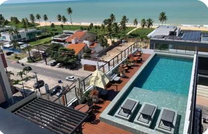 Flat Para Alugar Todo mobiliado frente mar no Cabo Branco em João Pessoa