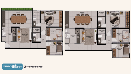 Apartamento à venda no Via Mares, Marechal Deodoro/AL – R$ 370.370