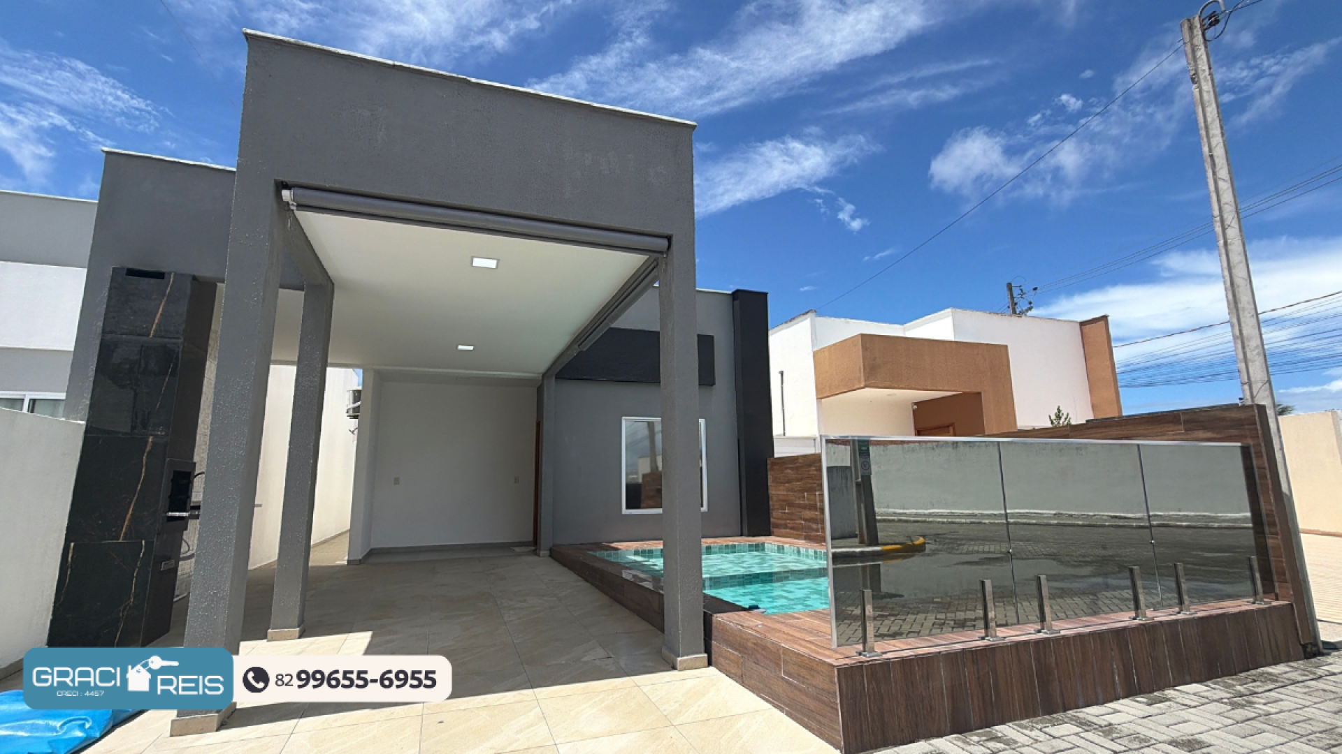Casa à venda no Residencial Santa Cecília em Marechal Deodoro: 3 quartos e piscina