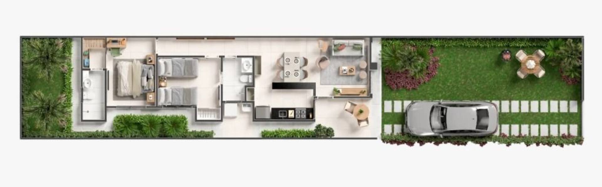Morada do ipê - Casa com 2 quartos à venda, 66 m² por R$ 299.000 - Mangabeira - Eusébio/CE
