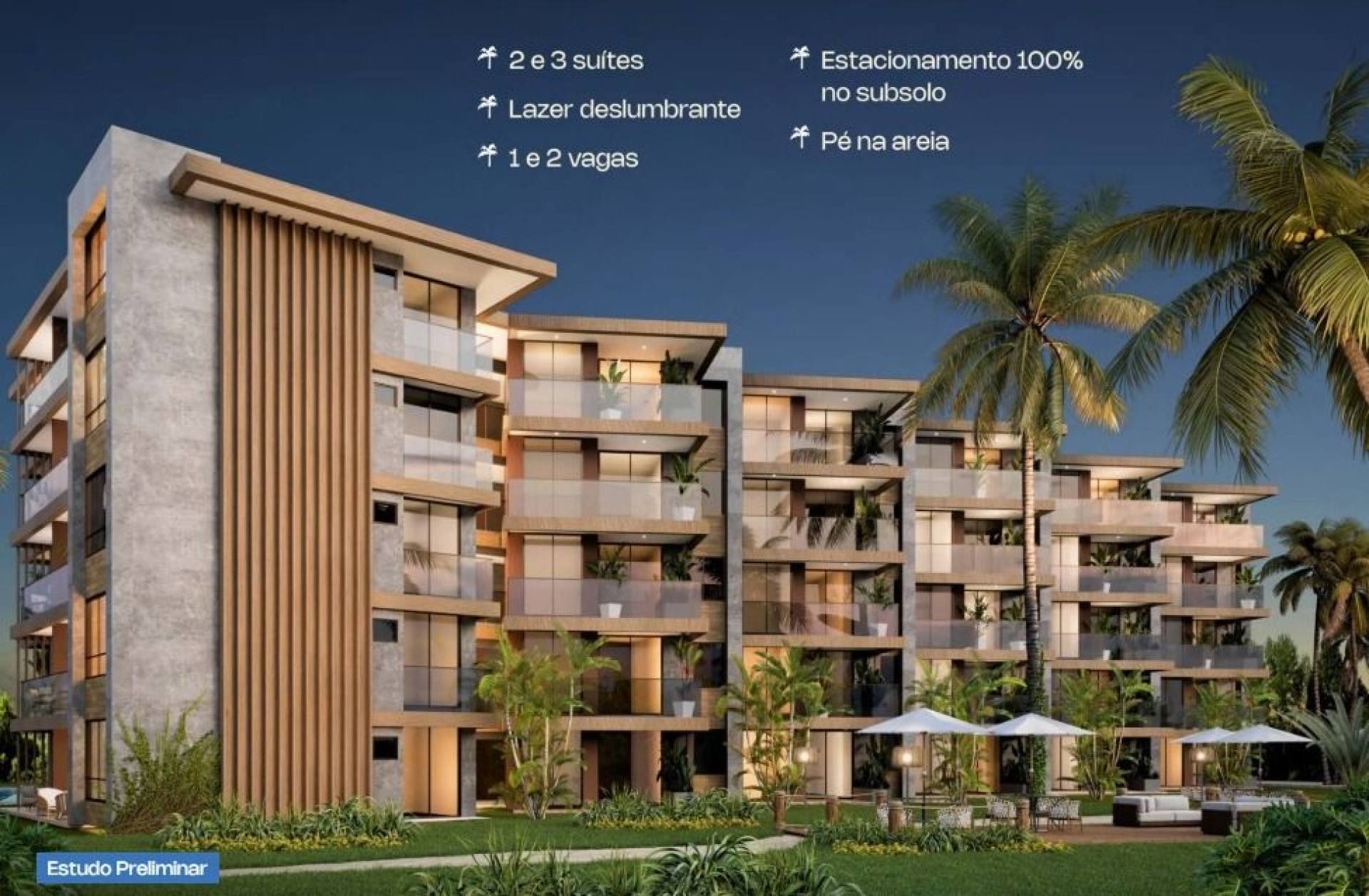 BS Wave - Apartamento com 2 dormitórios à venda, 62 m² por R$ 708.000 - Porto das Dunas - Aquiraz/CE